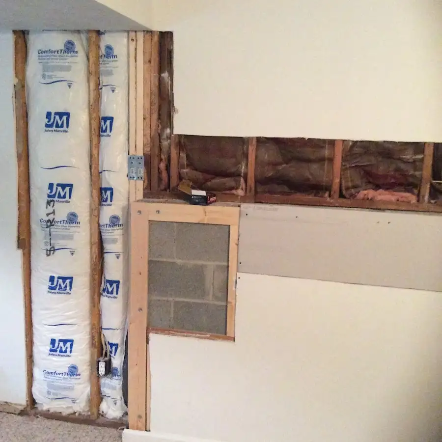 Wall insulation replacement during Contents Cleaning & Restoration in Elk Grove Village